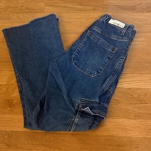 LOFT Dark Blue Straight Leg Jeans